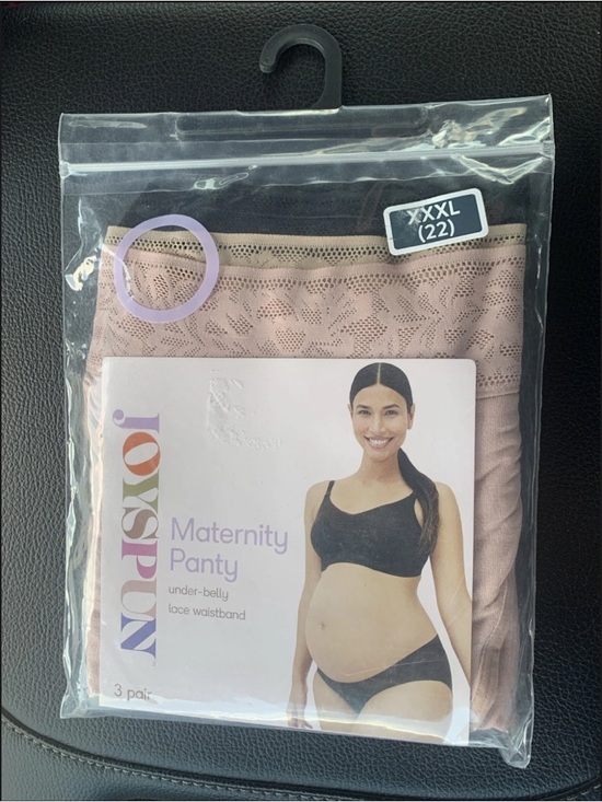 Joyspun Other - 2/$20 Joyspun Maternity Panty Under Belly Lace Waistband 3 Pair XXXL (22)